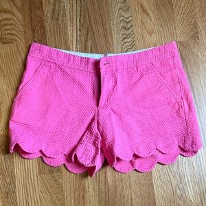Lilly Pulitzer Pink Scalloped textured Shorts